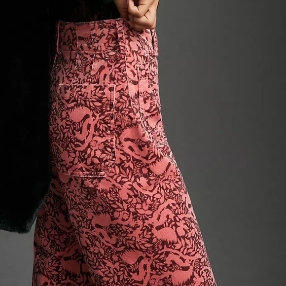 Anthropologie The Colette Cropped Wide-Leg Corduroy Pants - Picture 4 of 7